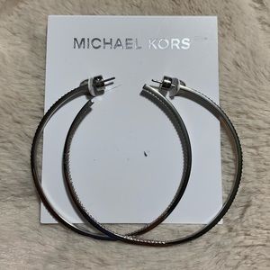 Michael Kors Diamond Hoop Earrings